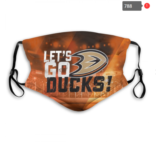 NHL Anaheim Ducks #6 Dust mask with filter->nba dust mask->Sports Accessory